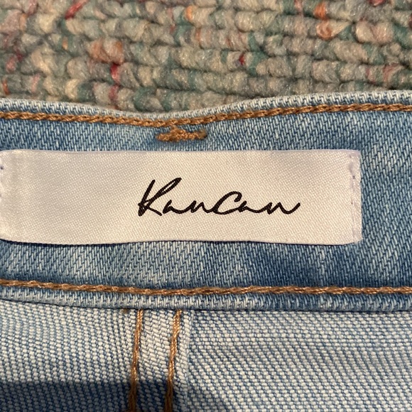 NWOT KANCAN size large raw edge shorts - Picture 6 of 9